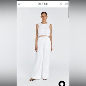 DISSH - Gina white linen pant